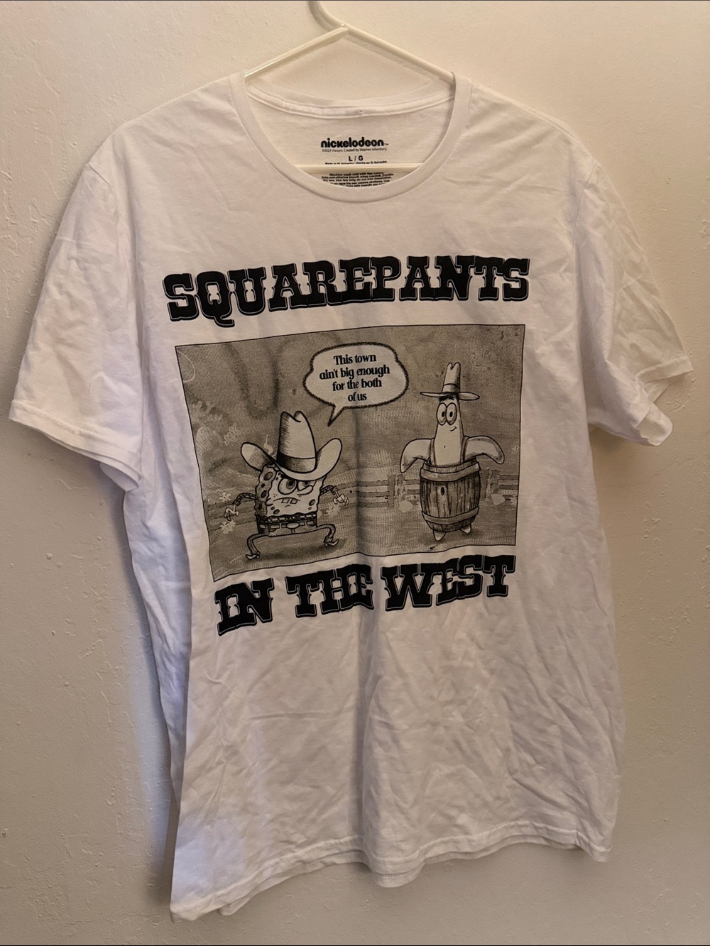 NWOT SpongeBob SquarePants In The West Graphic Tee